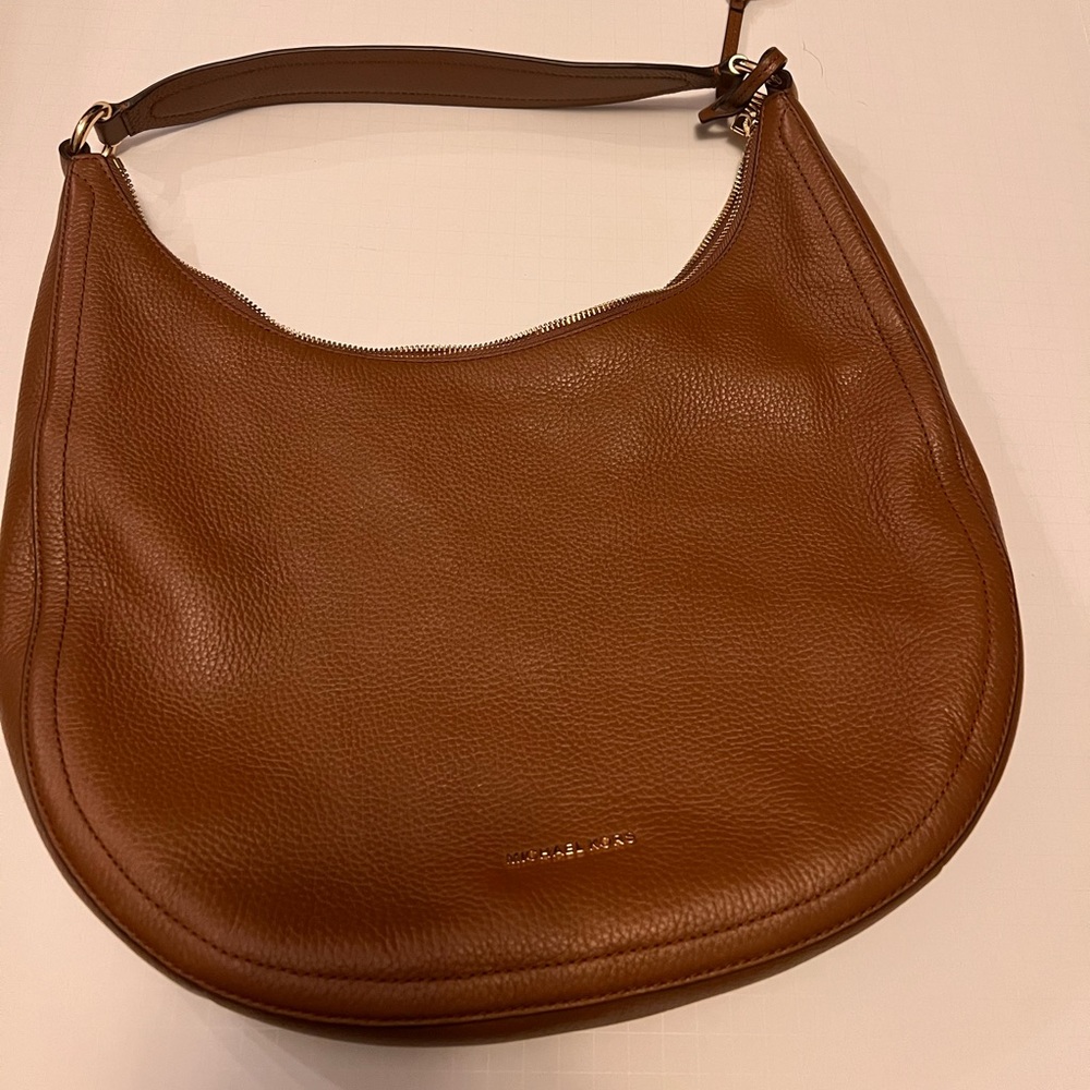 Michael Kors brown leather shoulder bag